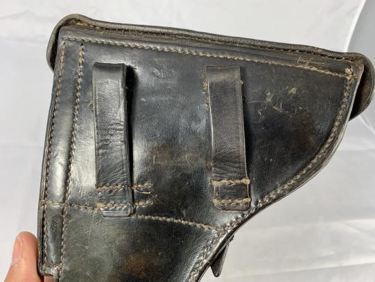 WH (Heer)/Waffen-SS Leather P08 Holster -1942-