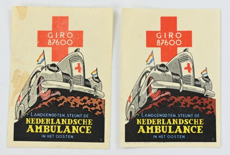 Dutch Support Stamp for the Dutch Ambulance Red Cross on the Eastern Front.