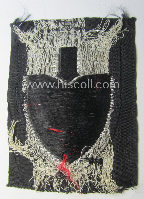 RAD (ie. 'Reichsarbeitsdienst') officers'-pattern sleeve-badge (or: 'Dienststellenabzeichen') bearing the specialist- ie. unit-designation: '297/3'