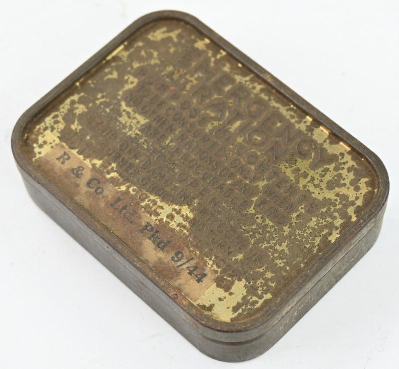 British WW2 Emergency Ration Tin Can