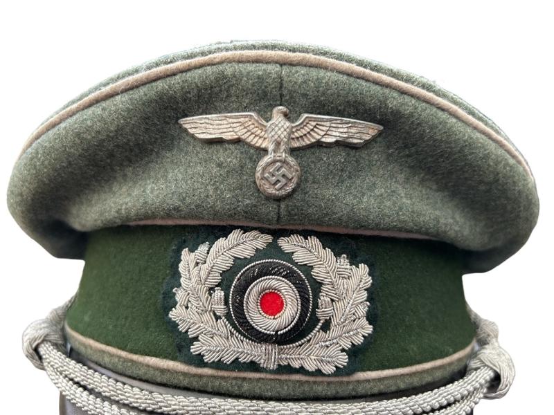 WH ( Heer ) Propaganda Company Officers Visor Cap...Very Rare