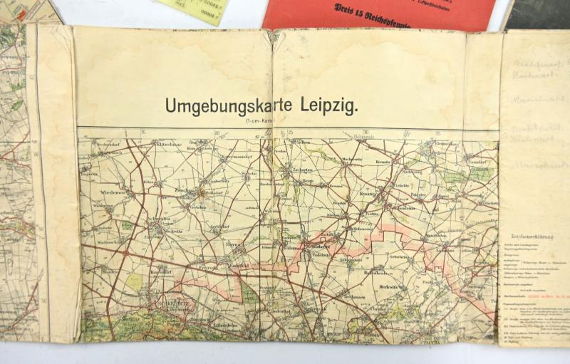 German Hitler Youth Mapcard Set 'Leipzig'