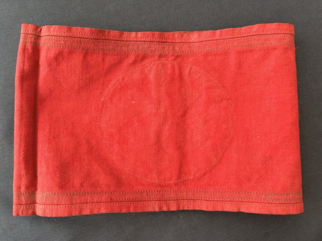 RARE GERMAN WWII ALLGEMEINE SS EARLY EXAMPLE COTTON ARMBAND PRE 1933.