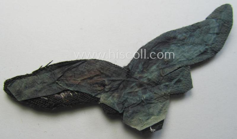 WH (LW) officers'- (evt. NCO-) type, hand-embroidered breast-eagle (ie. 'Brustadler für Offiziere der LW')