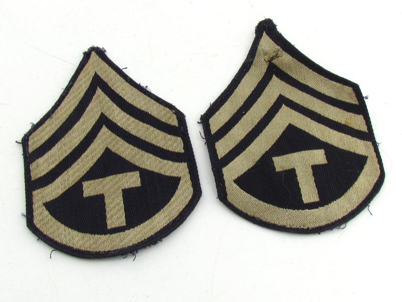 US WWII NCO Rank Chevron Set