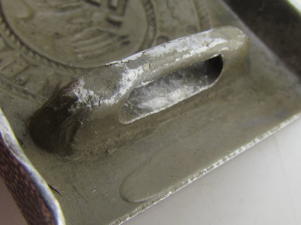 Wehrmacht (Heer) Aluminum Belt Buckle (Green)