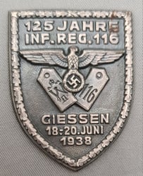 1938 Giessen 125th Anniversary Of The 116Th Infantry...