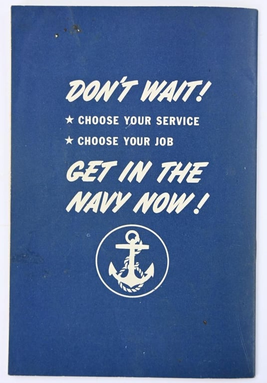 US Navy WW2 Recruitment Booklet