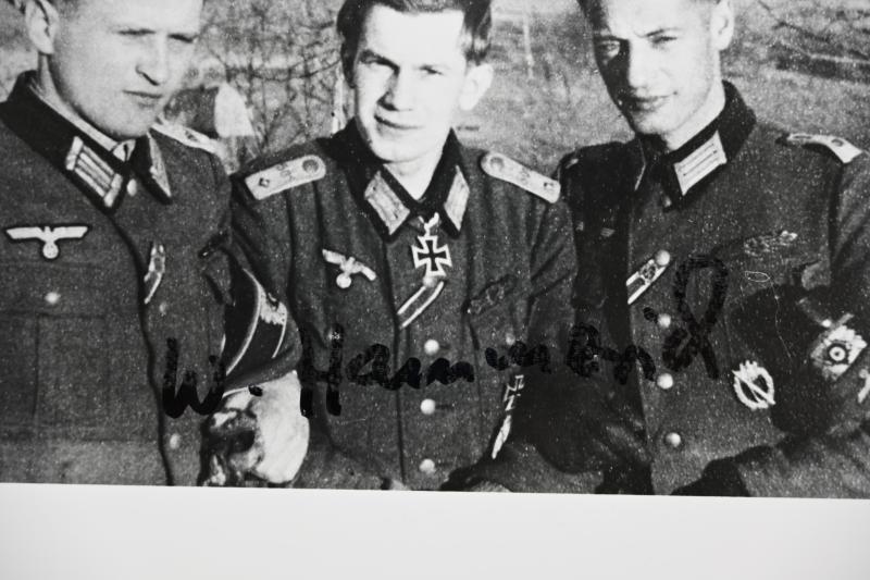 Signature of Wehrmacht Heer KC Recipient 'Willi Hammerich'