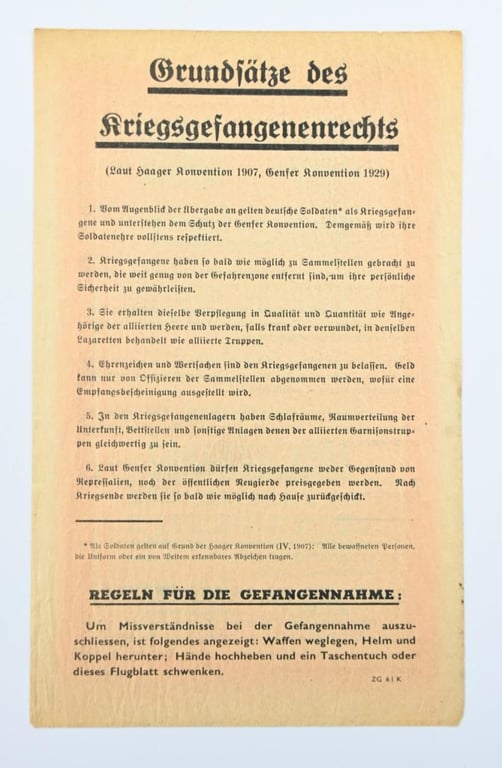 Allied Droppingflyer "Safe Conduct"