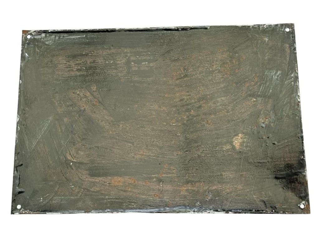 Wohnung des Beigeordneten' Enamel Sign...Rare!