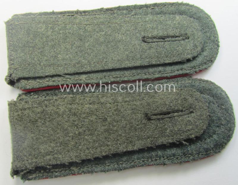 Pair of WH (Heeres) early- (ie. mid-) war-period (ie. 'M41- o. M43'-pattern) NCO-type shoulderstraps: 'Uffz. der Veterinär-Trpn. o. Generalsstabes'