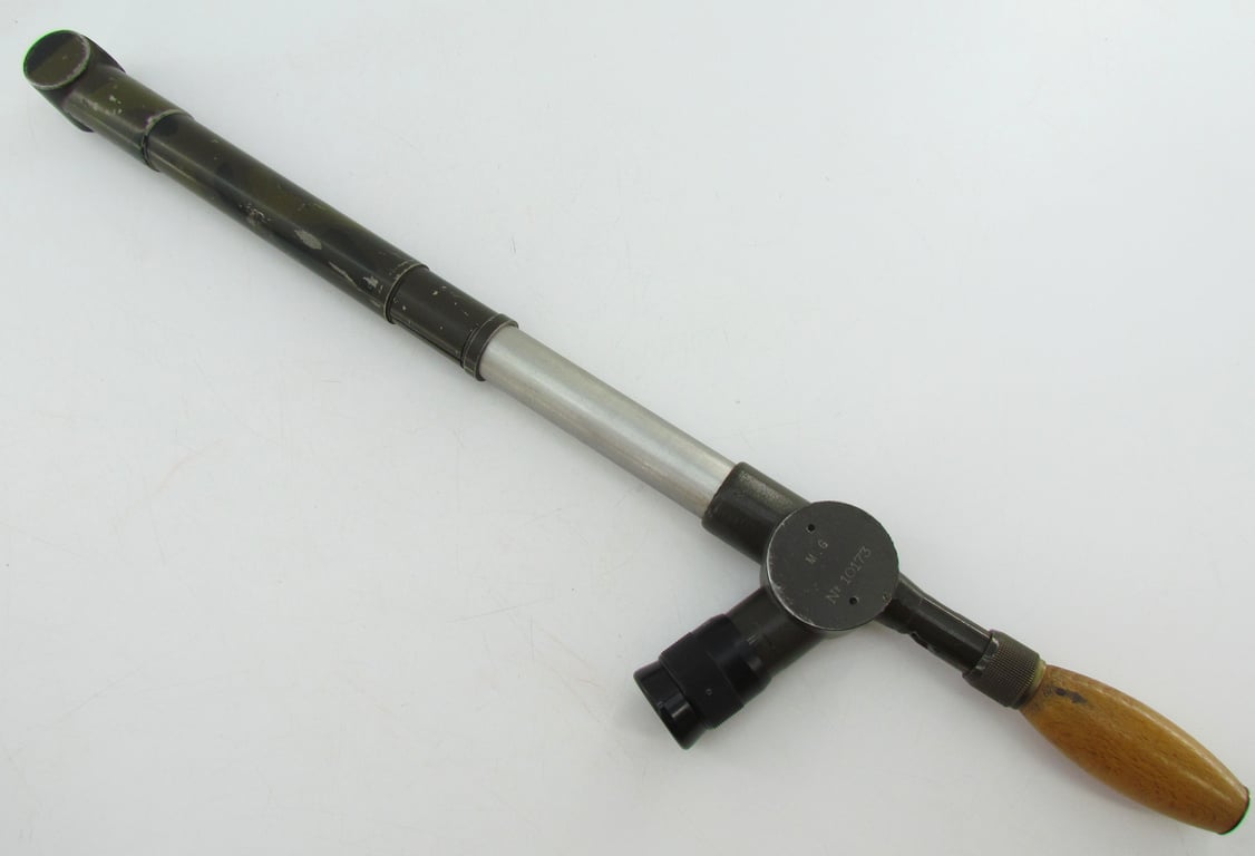 Rare original French Camouflaged Trench Periscope with Leather Carrying Case