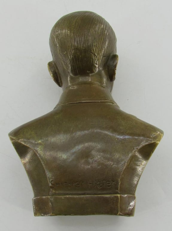 Brass Material Bust of Adolf Hitler
