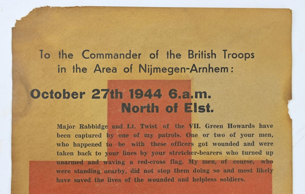 German Flyer 'Elst Holland' 1944