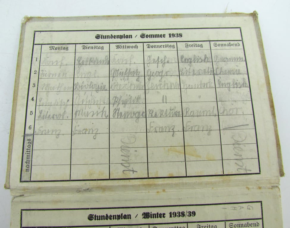 Der Merker 1938 – Jugendjahrbuch des VDA – Personally Used & Filled-In Example