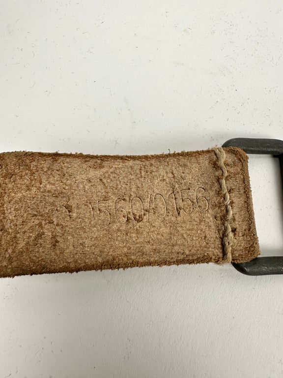 Set Wehrmacht/Luftwaffe Light Brown D-Ring Straps "RBN" number