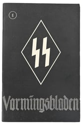 Dutch SS Booklet 'Vormingsbladen' Loumaand 1942