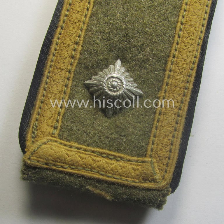 Single, WH (Heeres) 'tropical-issued'- (ie. early 'DAK'-related), NCO-type shoulderstrap as was intended for a: 'Feldwebel der Pionier-Trpn.'