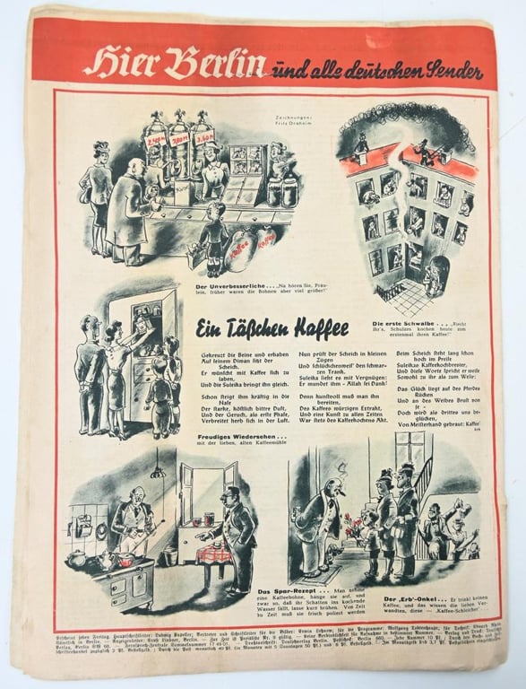 German Third Reich Magazine 'Hier Berlin'