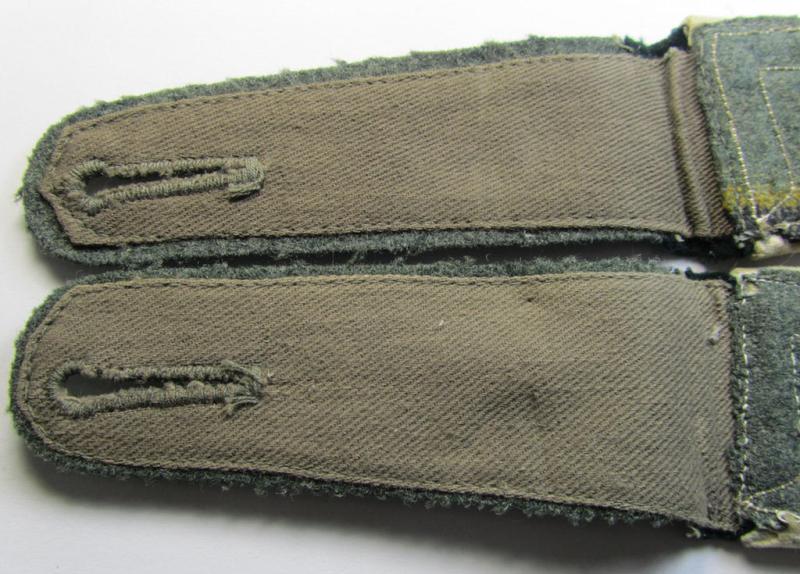 Attractive - and fully matching! - pair of WH (Heeres), early-war-period- (ie. 'M36'- ie. 'M40'-pattern) NCO-type shoulderstraps as was intended for usage by a: 'Feldwebel eines Infanterie-Regiments'