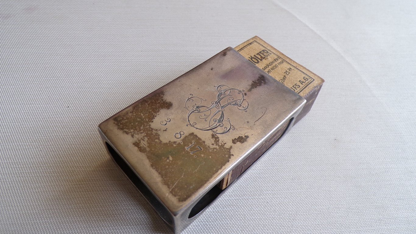 Imperial Silver Plated Matchbox Set