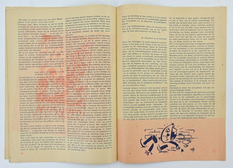 Dutch WW2 Resistance Magazine 'Ons Volk' 1945