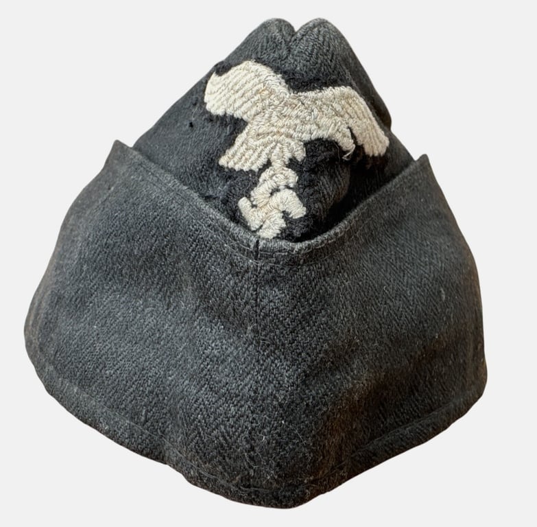 Luftwaffe Black Panzer / Mechanic's Overseas Cap by Carl Halfar