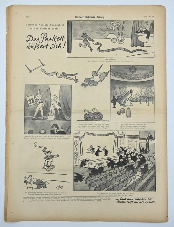 German Berliner Illustrierte Zeitung Newspaper 1942