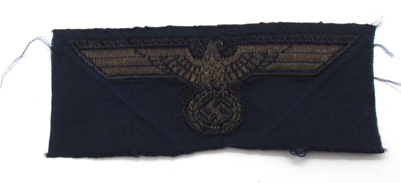 Kriegsmarine gold flatwire ‘BeVo’ cap eagle ( Rare )