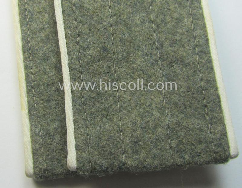 Pair of later-war-period, so-called: 'M44'-pattern, 'simplified' WH (Heeres) EM-type shoulderstraps: 'Soldat der Infanterie-Trpn.'