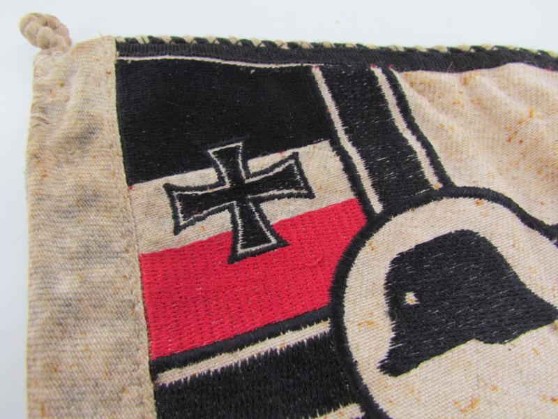 Steel Helmet/Association Car Pennant....Very Rare