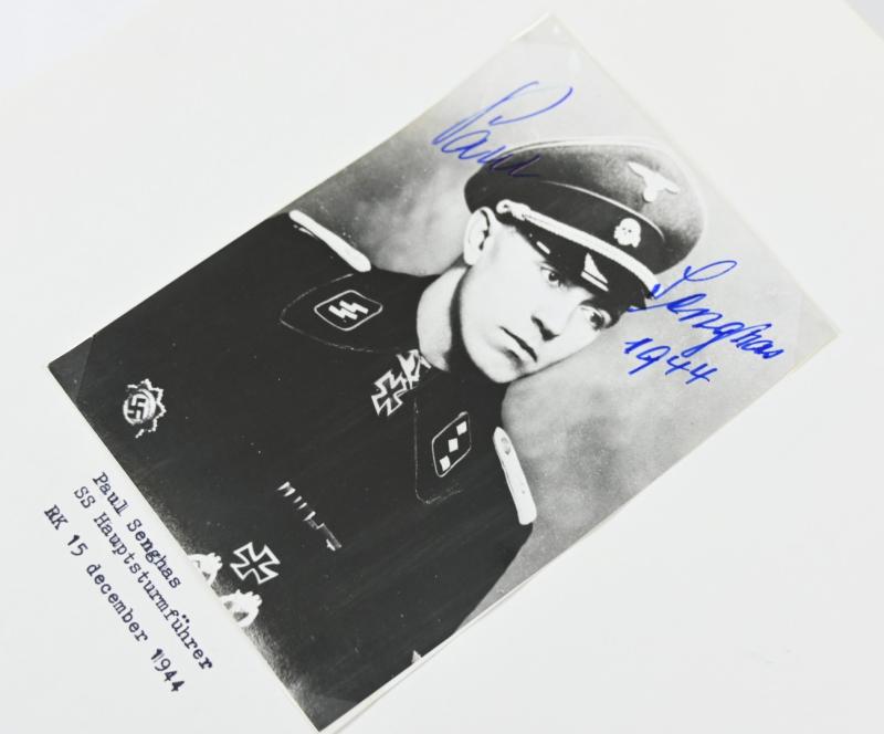 Signature of Waffen-SS KC Recipient 'Paul Senghas'