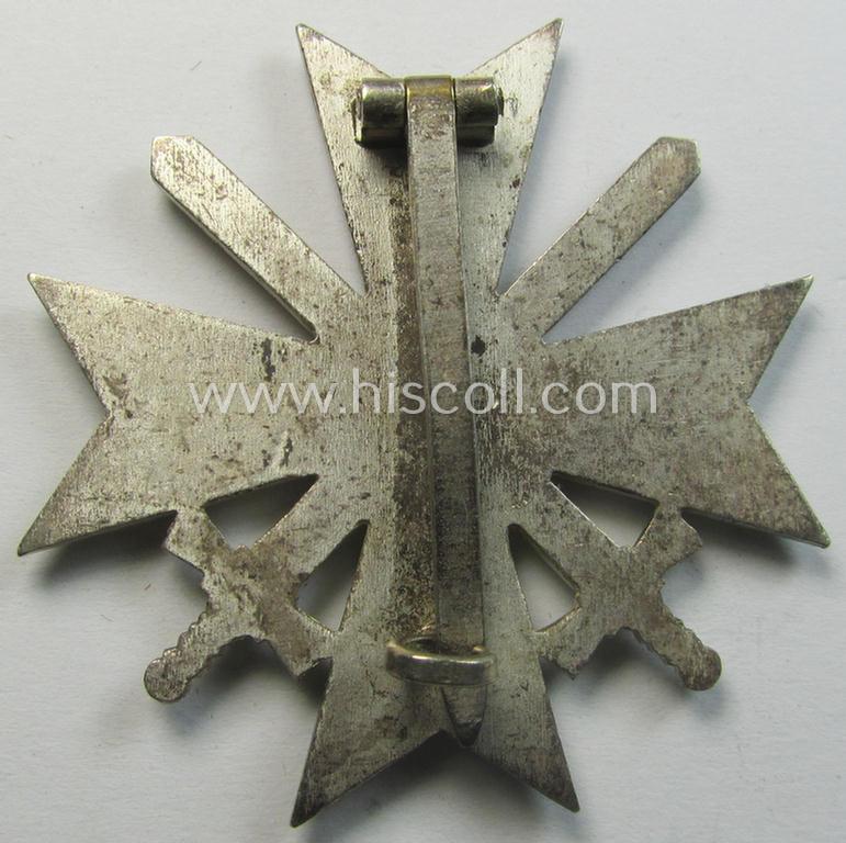 Attractive, 'Buntmetall'-based 'Kriegsverdienstkreuz 1. Klasse mit Schwertern' being a non-maker-marked specimen that came stored in its (scarcely seen!) period- and somewhat 'simplified'-etui as found