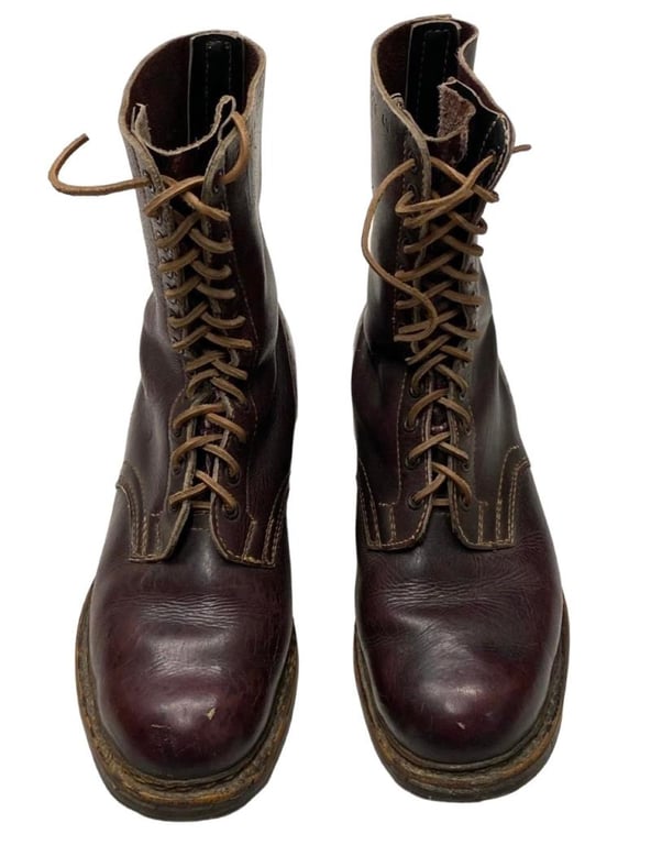 2nd Model Fallschirmjäger Jumpboots in Brown (!) Leather
