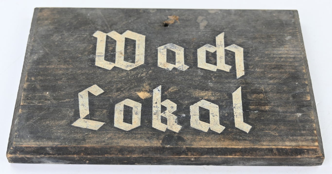 German Third Reich Period Wooden Sign