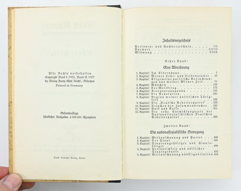 German Adolf Hitler Mein Kampf Book 1939