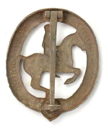 German Horse Rider badge in Bronze