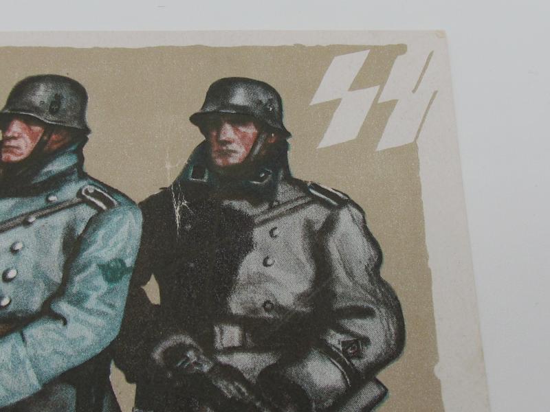 Postcard : SS-Polizei Propaganda Postcard