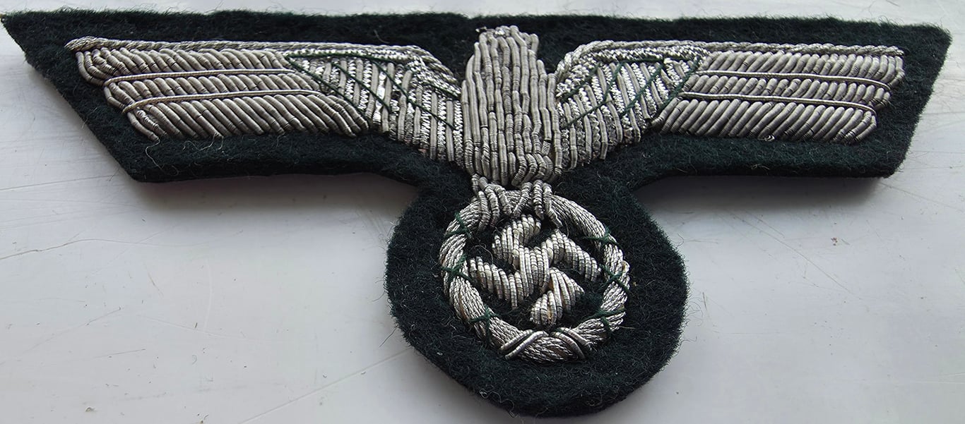 WW2 Wehrmacht Officers bullion breast eagle