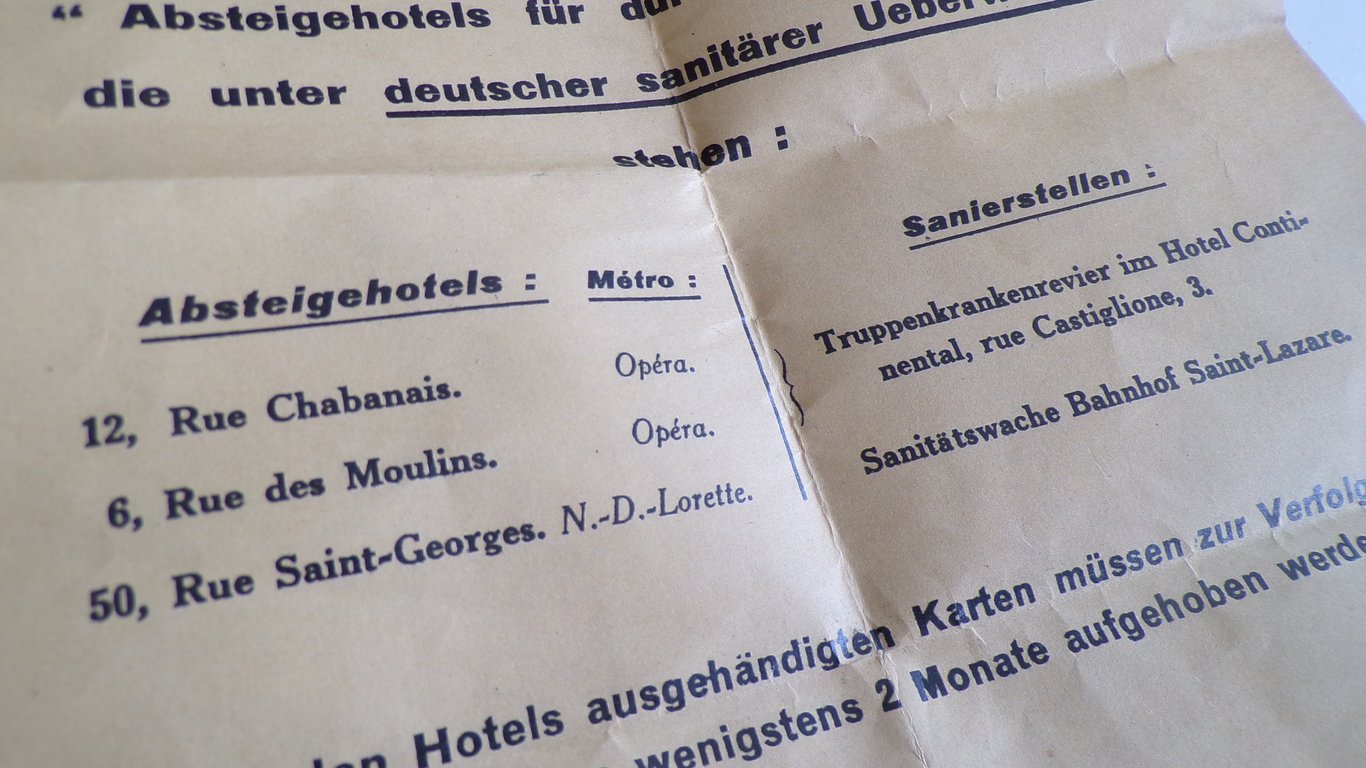 Wehrmacht Anti-VD Warning Pamphlet PARIS