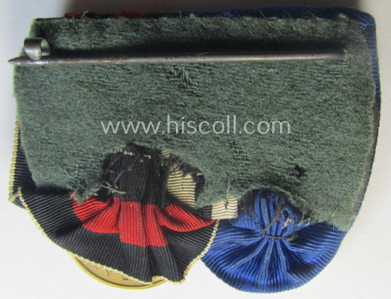 WH (LW) medal-bar (ie.: 'Doppelspange') resp. showing a: 'WH-DA 4. Stufe' and a Czech 'Anschluss'-medal