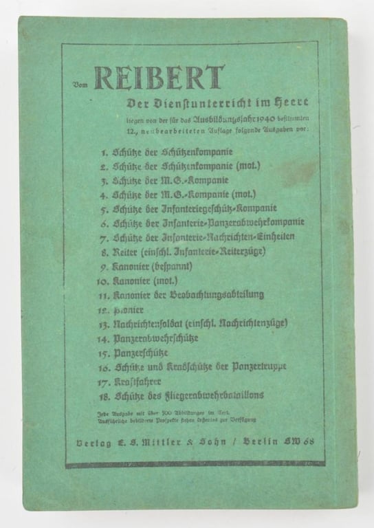 German WH Handbook "Reibert"