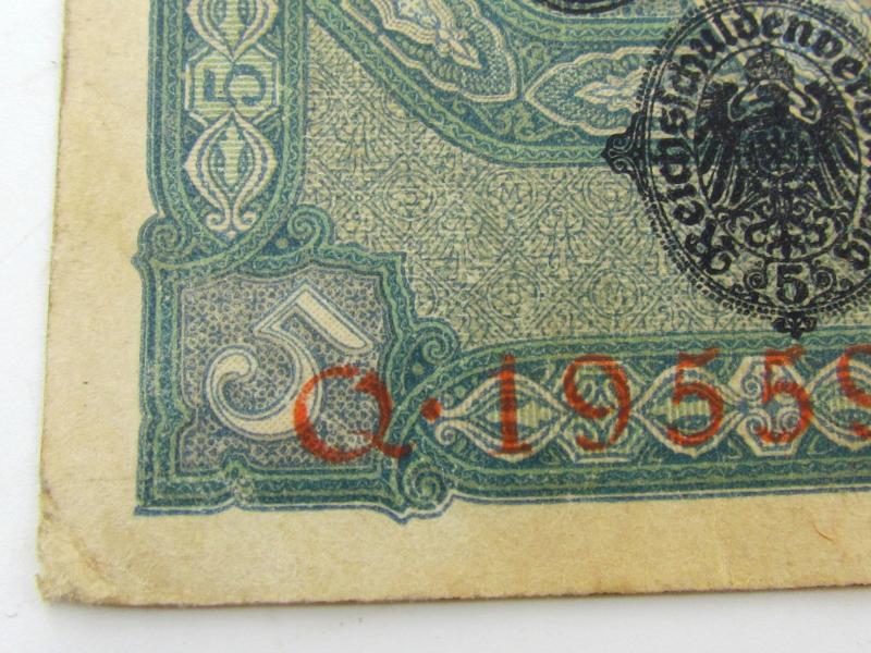 Deutsches Reich, 5 mark 1917