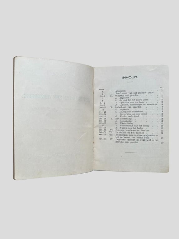 Dutch Cavalry Pocketbook -1936-