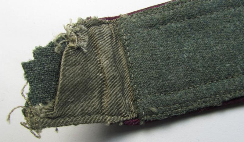 Neat - albeit regrettably single! - WH (Heeres) - I deem - mid-war-period- (ie. 'M41/M43'-pattern) NCO-type shoulderstrap as was intended for usage by an: 'Unteroffizier einer Nebelwerfer-Rgts. o. Abts.'