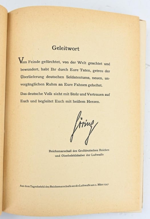 German Book 'Jahrbüch der Luftwaffe' 1942