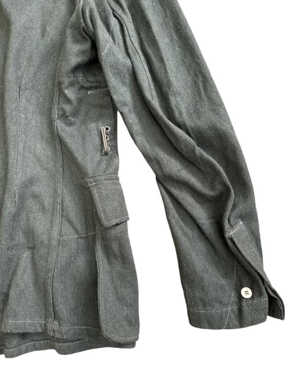 Wehrmacht ( Heer ) ‘Drillich’ (HBT) M43 Field Blouse RB Numbered 1944.