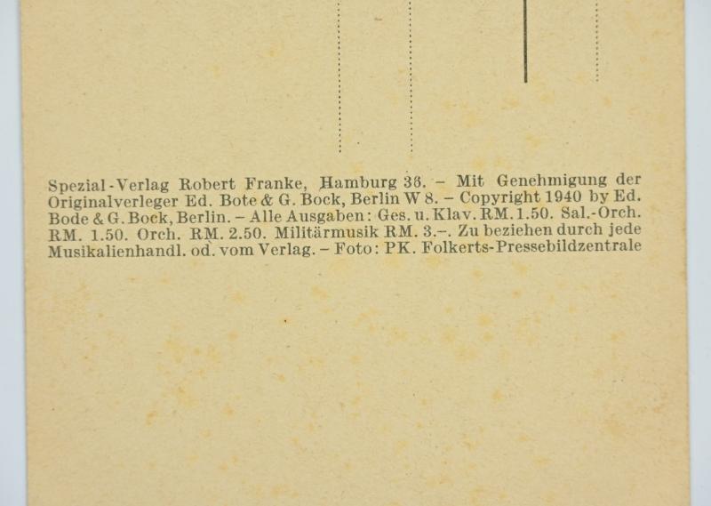 German LW Postcard 'Es blitzen die stählernen Schwingen'