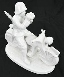 German KM Porcelain Kradfahrer